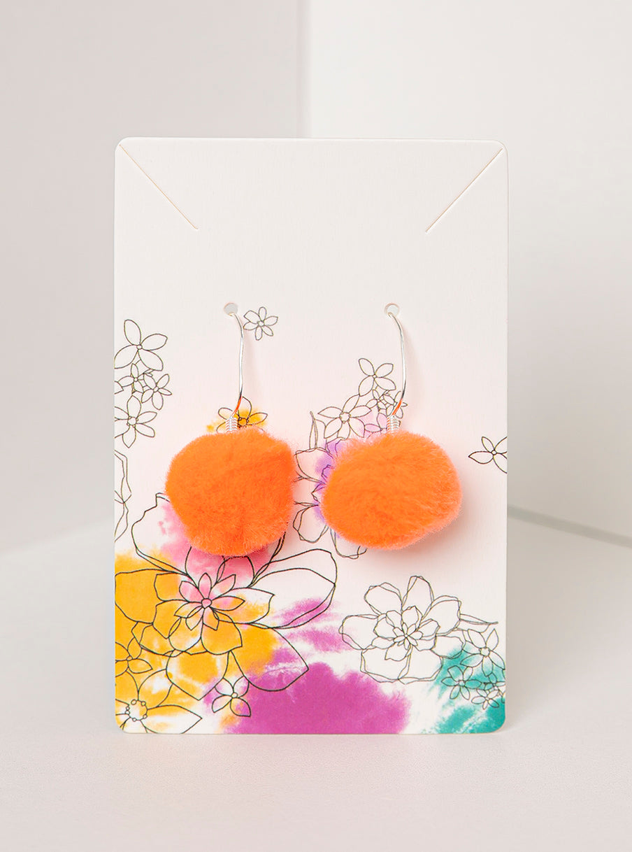 Pom Pom Earrings